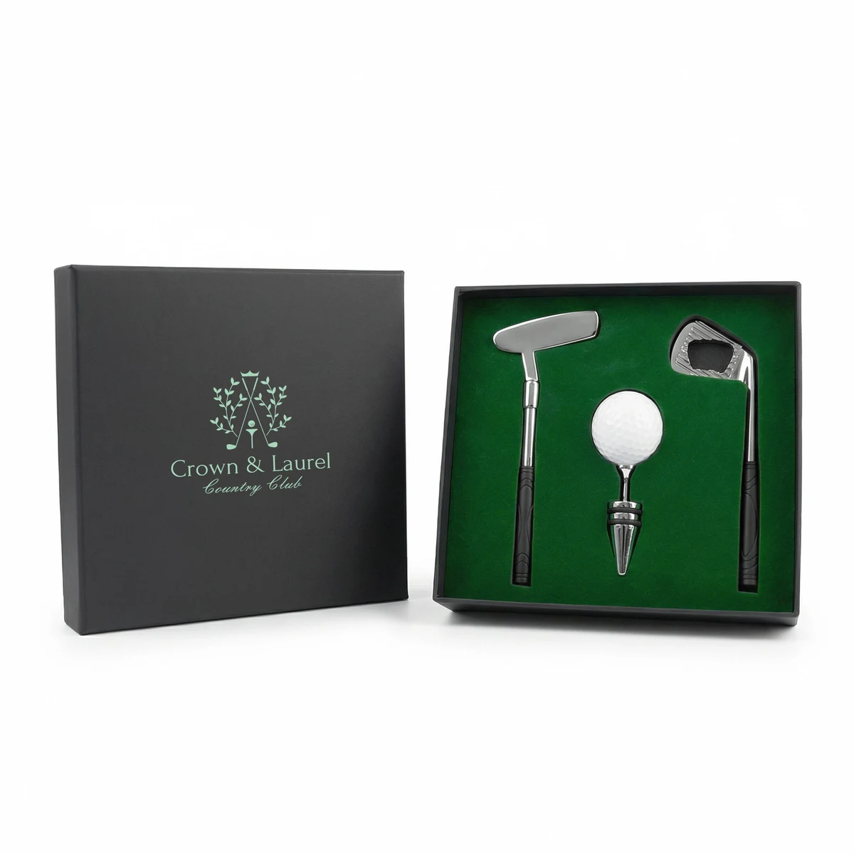 Greens & Grapes Wine Accessory Set 1