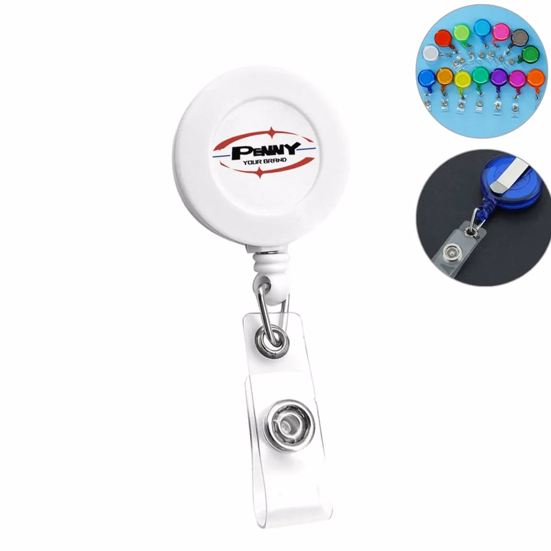 Retractable ID Badge Reel Clip On Card Holder for Name