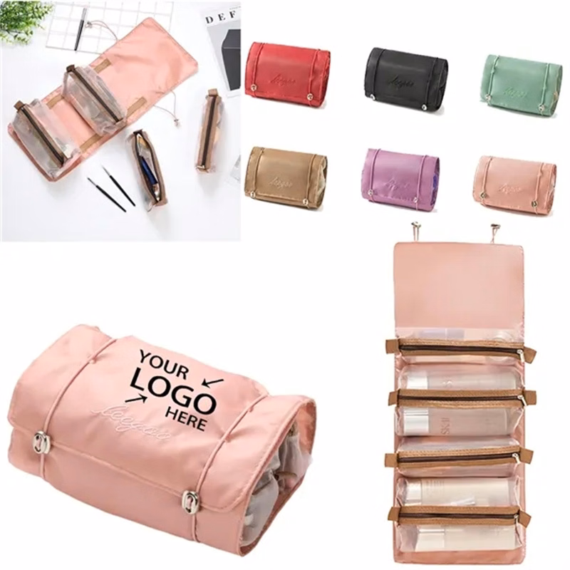 In Stock 4-in-1 Detachable Cosmetic Travel Makeup Bag
