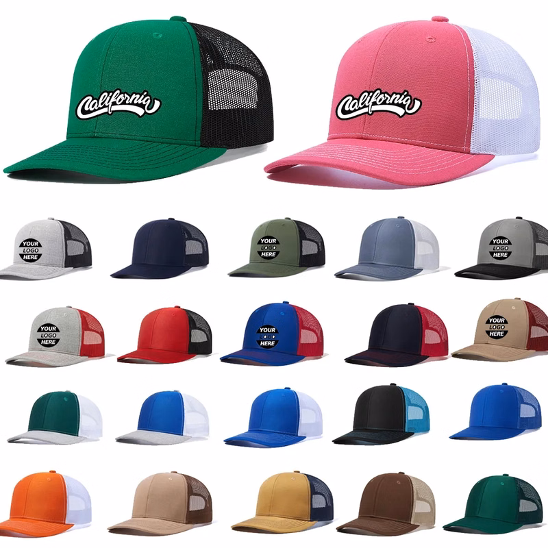 Mesh Baseball Cap Plain Trucker Hat