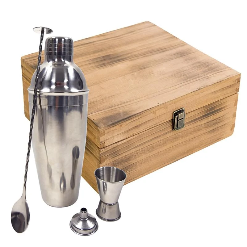 25 Oz. Stainless Steel Cocktail Gift Set 1