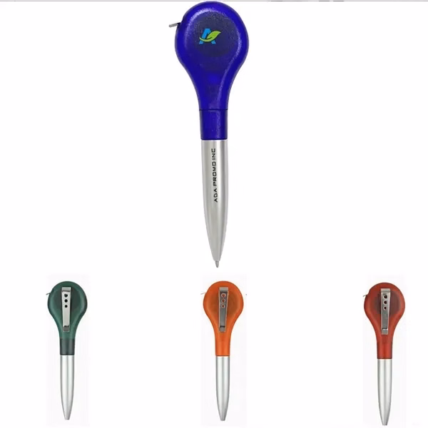 2 in 1 Retractable Tape Measure Ruler Writing Ballpoint Pen