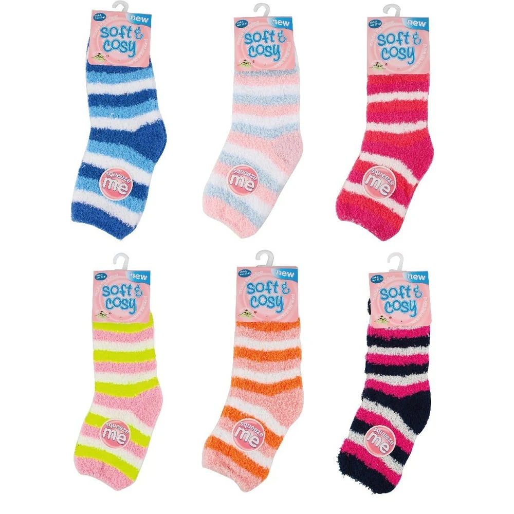Women's Fuzzy Socks Assorted 1