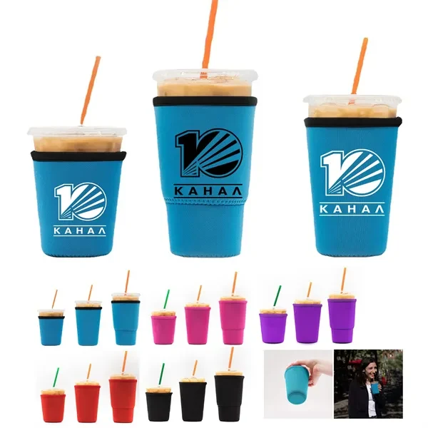 3PCS Reusable Iced Coffee Neoprene Sleeve 1