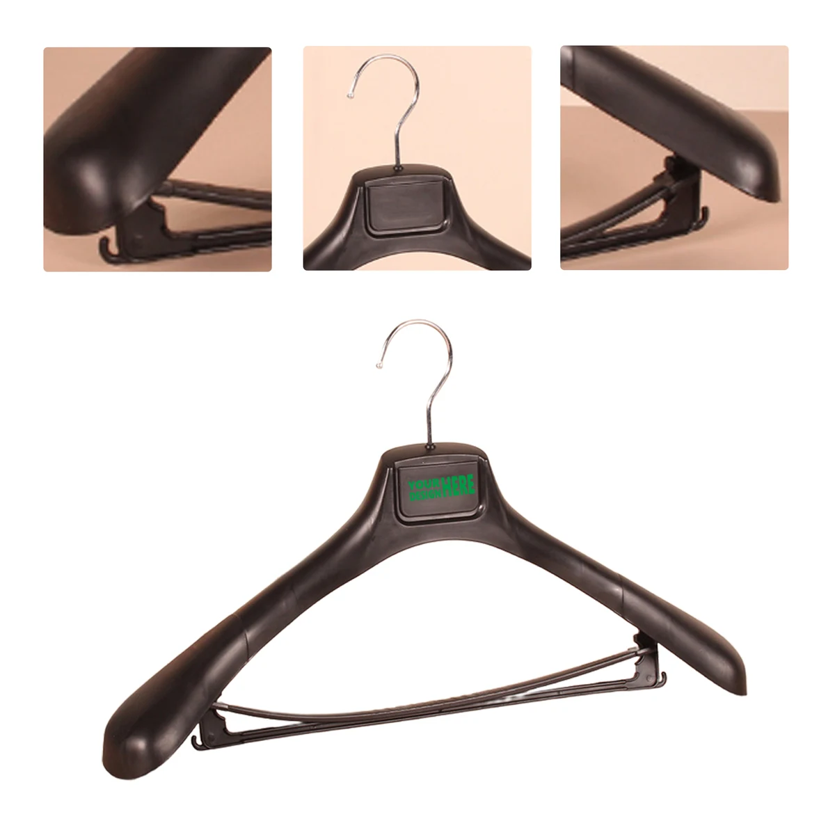 MOQ50 Custom Non-Slip Plastic Hangers for Clothing 1