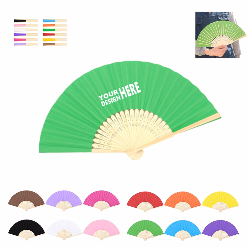 Custom Folding Paper Fan MOQ100
