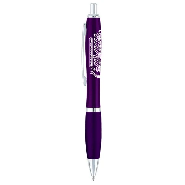 Curvaceous Metal Ballpoint Pen 1