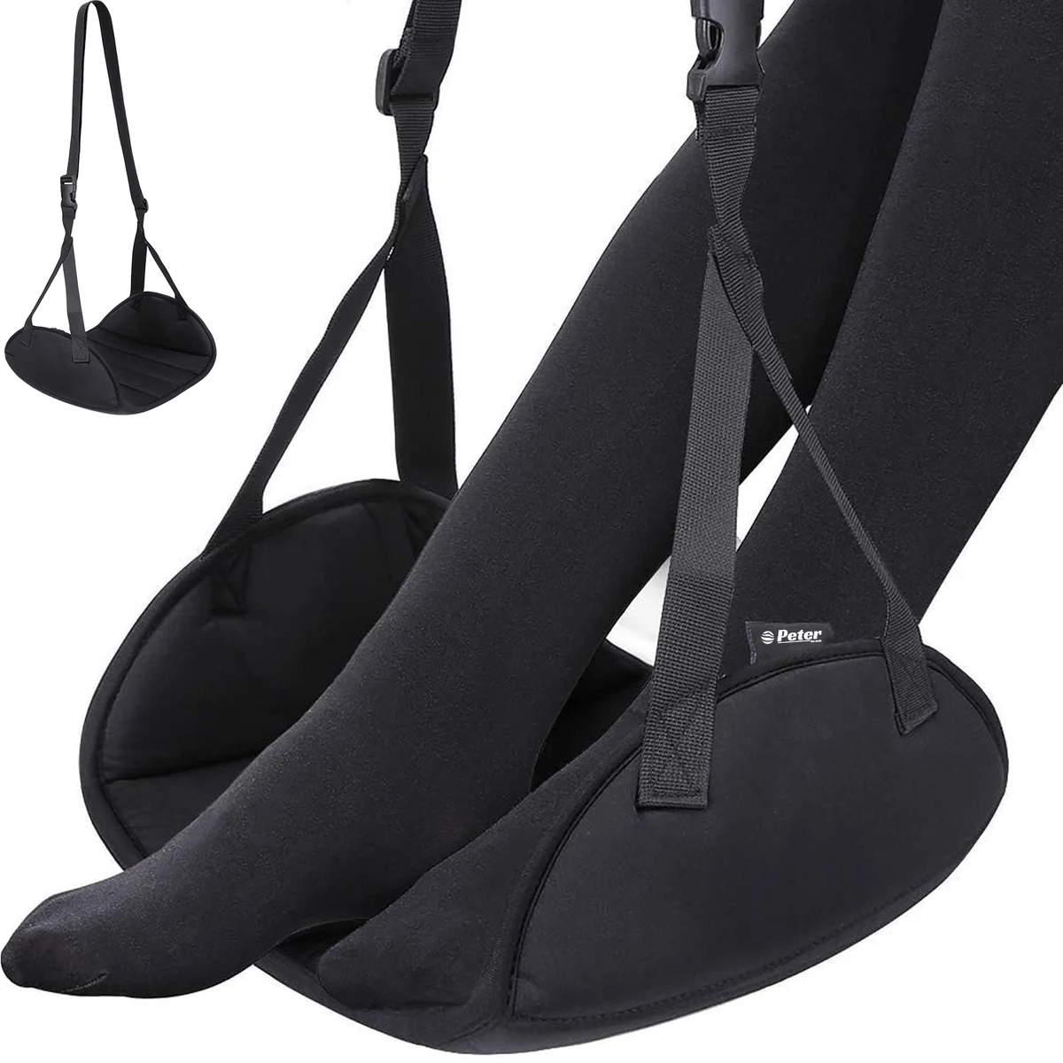 Adjustable Polyester Foot Rest Leg Support Hammock 1