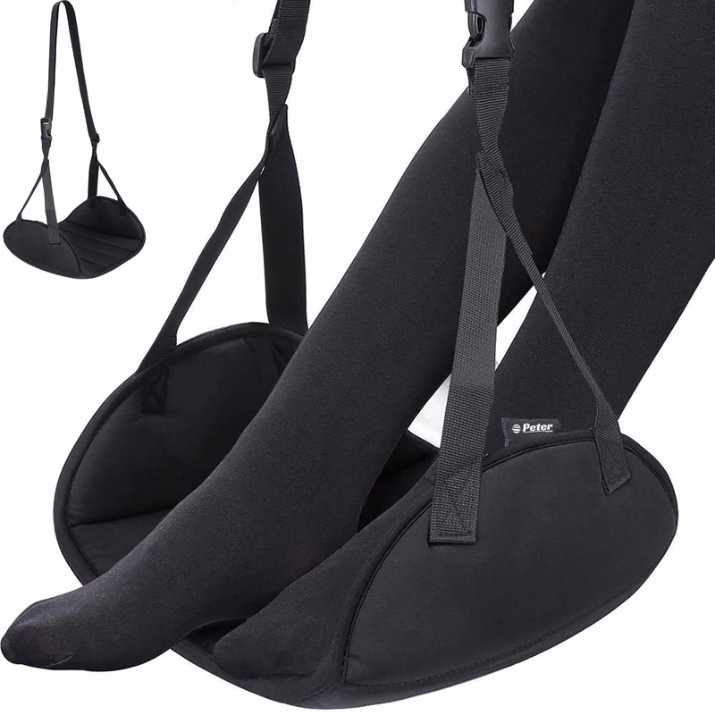 Adjustable Polyester Foot Rest Leg Support Hammock