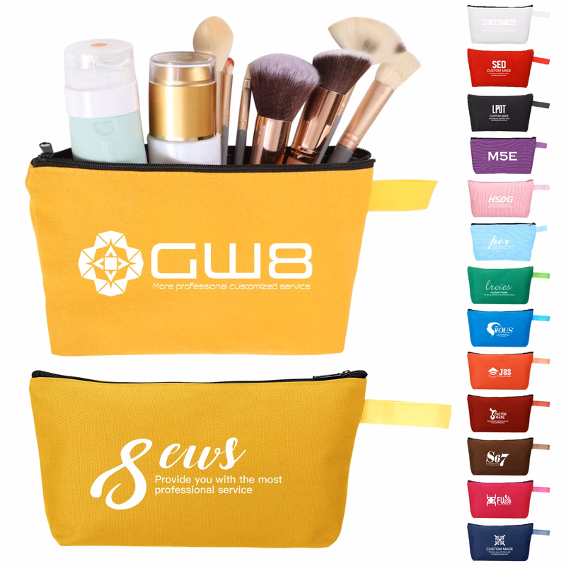 Canvas Travel Zippered Pouch