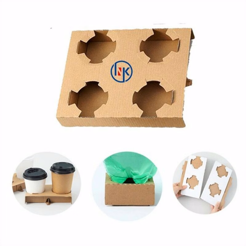 4 Packs Coffee Cup Kraft Carrier
