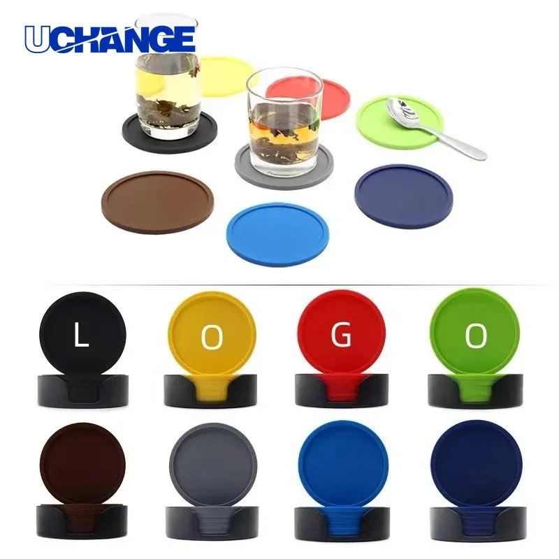 Full Color Soft Silicone Coaster Set 1