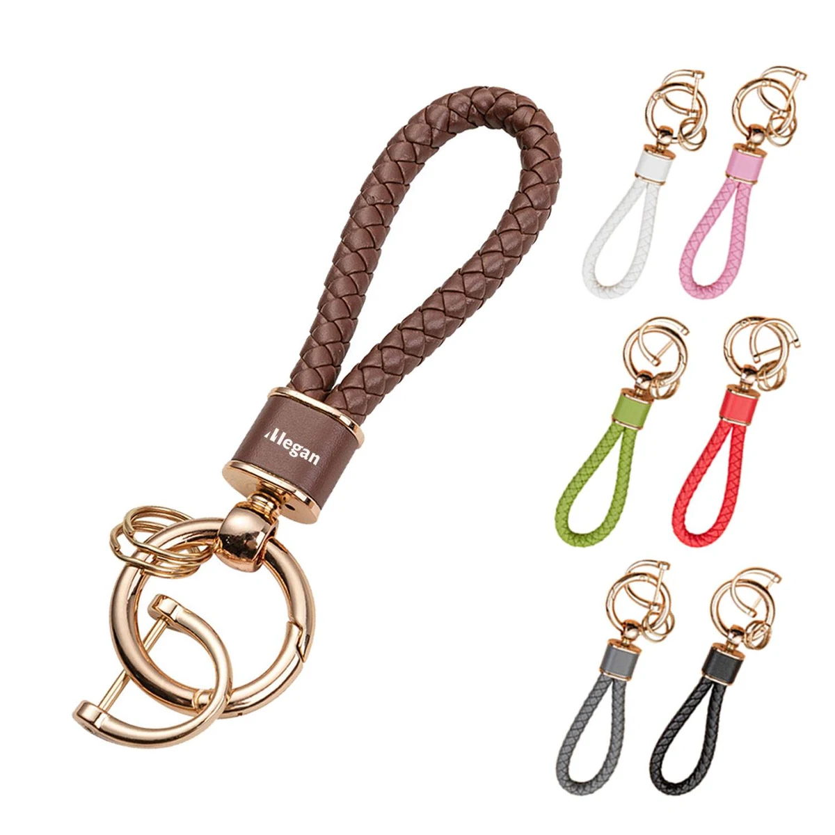 Fashionable High-end Anti Loss Braided Rope car Keychain 1