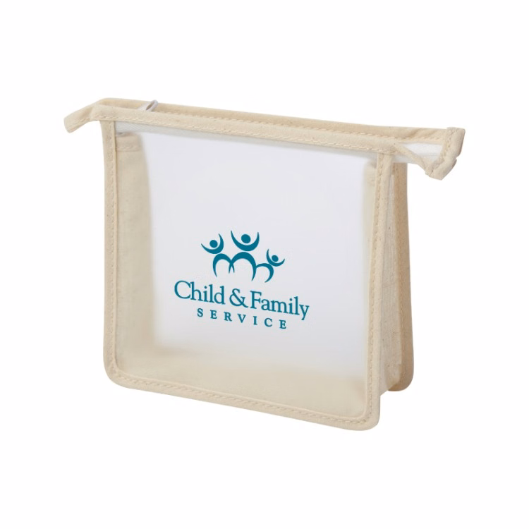 Cotton Zipper Amenity Bag