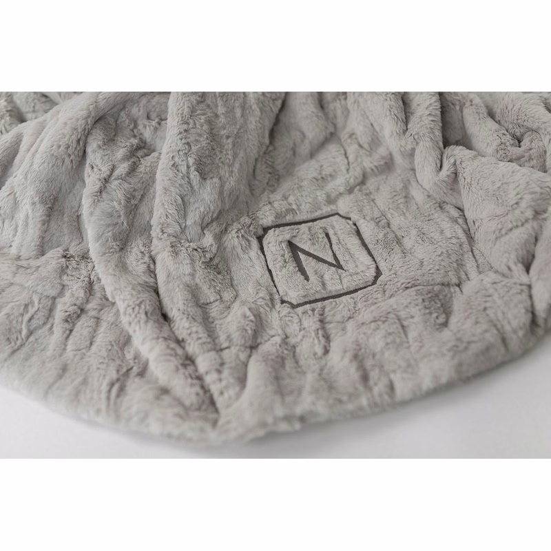 Patterned Faux Fur Zippered Feather-XL Luxury Blanket (60x80)