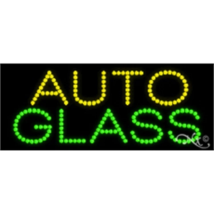 Auto Glass LED Sign 1