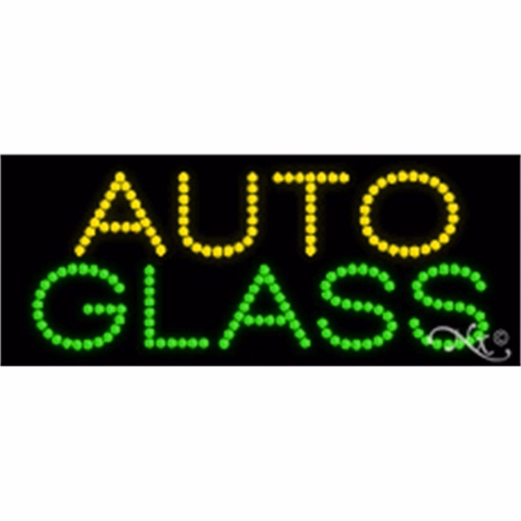 Auto Glass LED Sign