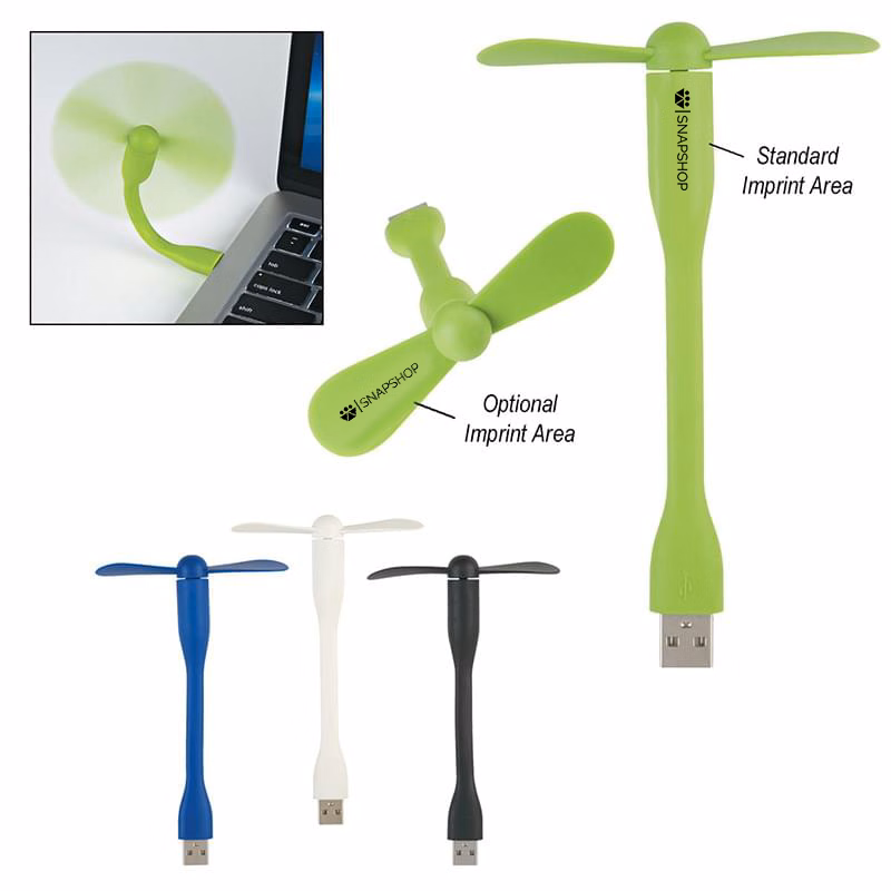 Flexible Plastic Fan with USB Cable