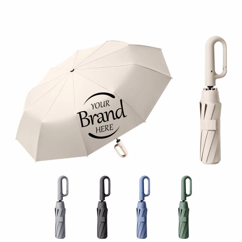 Automatic Folding Umbrella Carabiner Handle