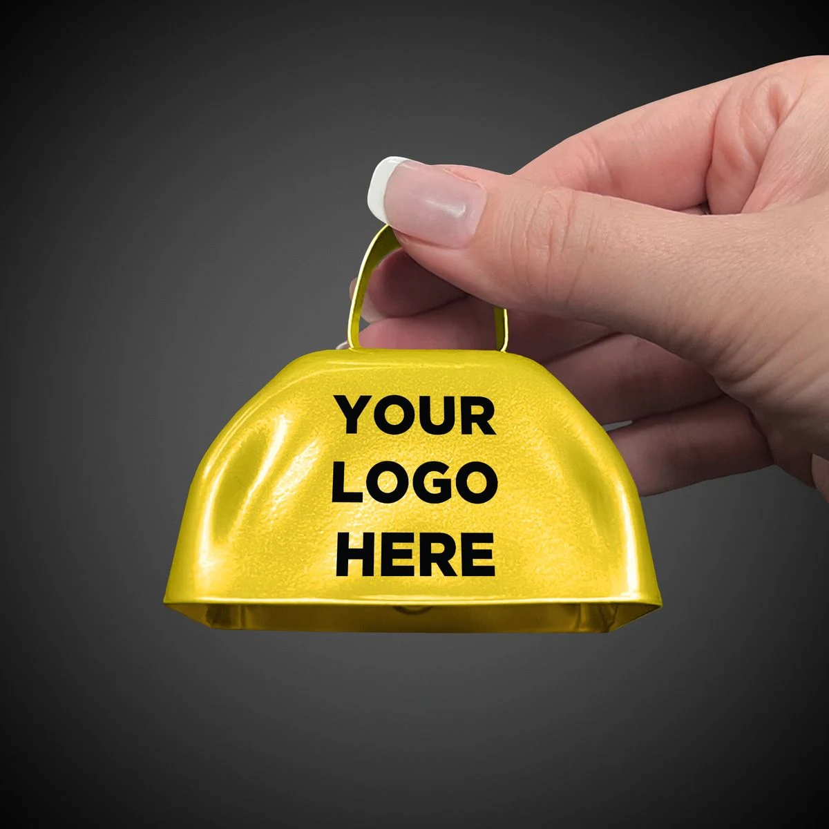 Yellow 3" Metal Cowbell 1
