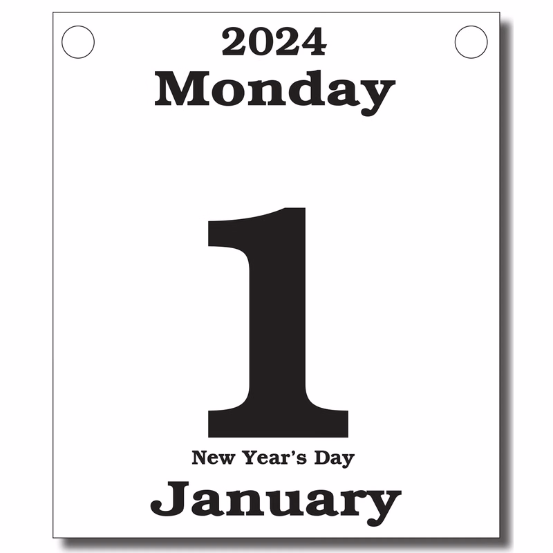 Renewable Daily Date Pads 4.25" X 5" REFILLS