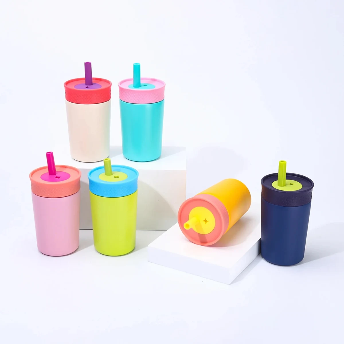 12 Oz. Stainless Steel Kid Vacuum Water Tumbler with Straw 1