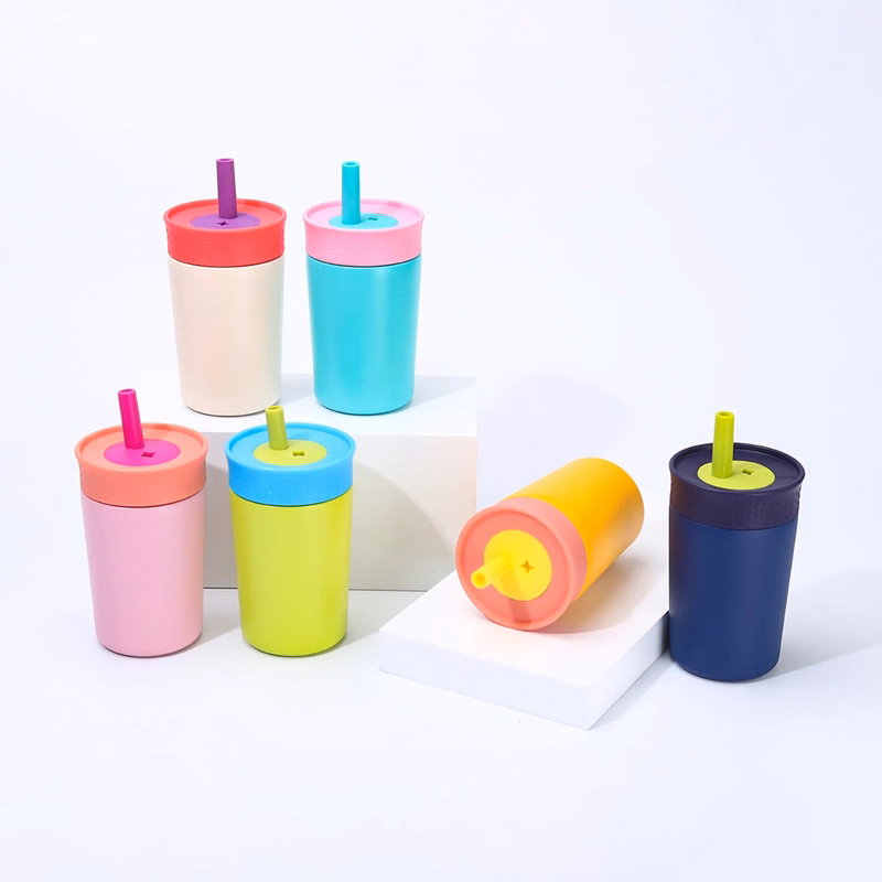 12 Oz. Stainless Steel Kid Vacuum  Water Tumbler with Straw