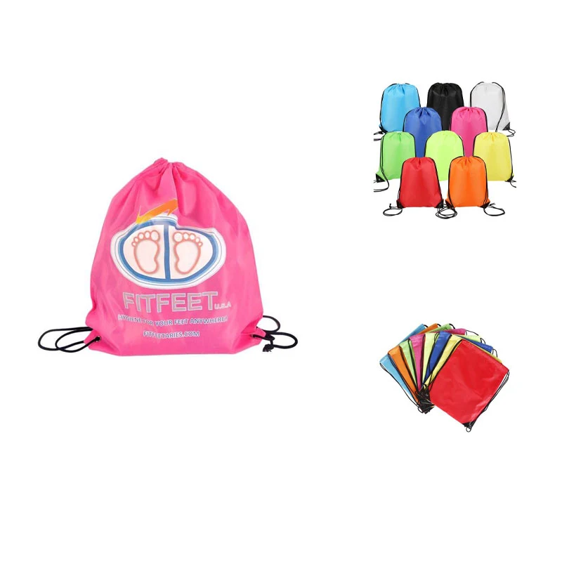 Polyester Drawstring Backpack/Reinforce Corners 1