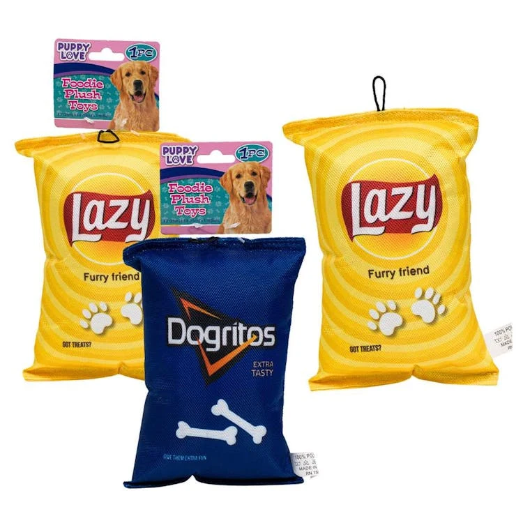 Chip Bag Pet Toys - 2 Assorted Designs 1