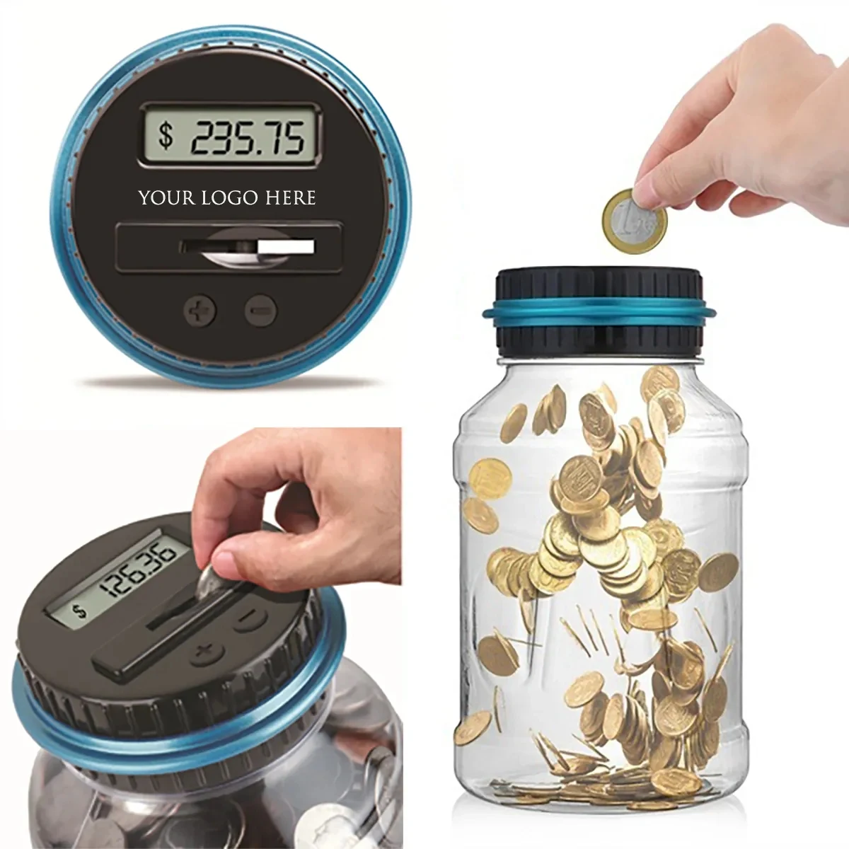 Digital Piggy Bank with LCD Counter 1