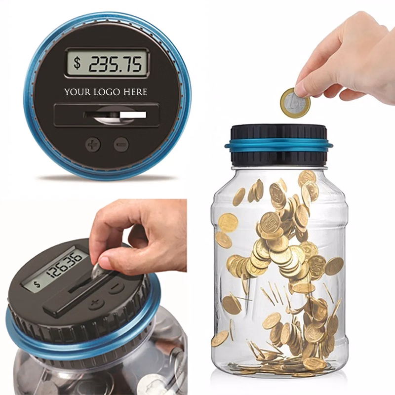 Digital Piggy Bank with LCD Counter