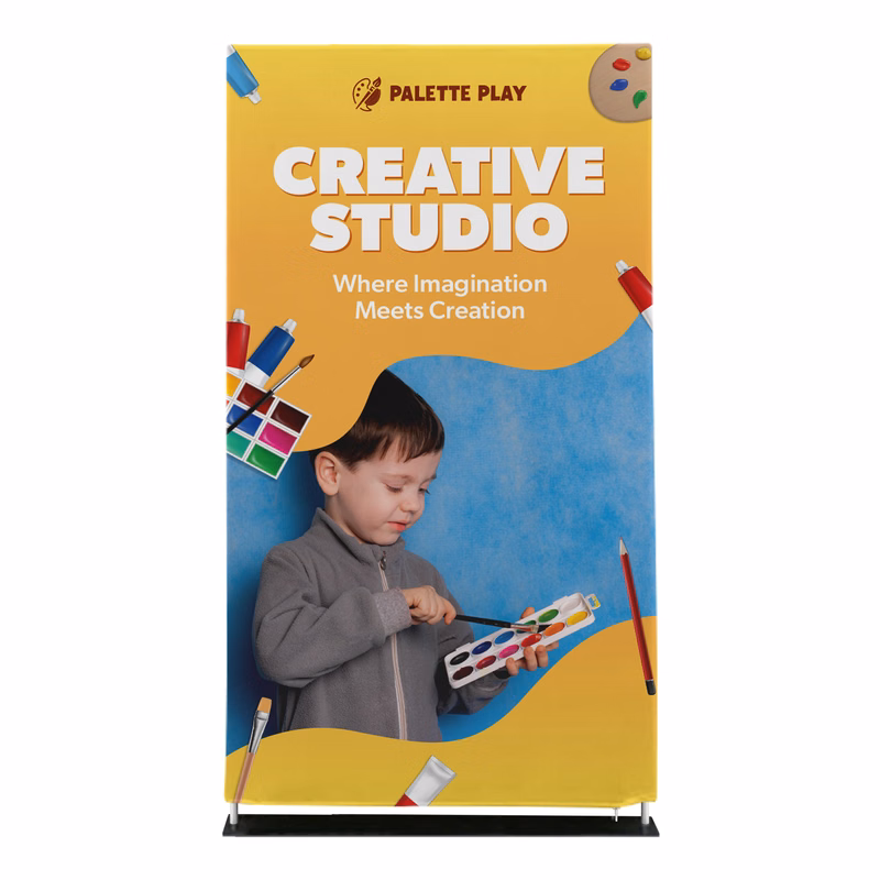36" X 90" Custom Tension Fabric Banner Stand