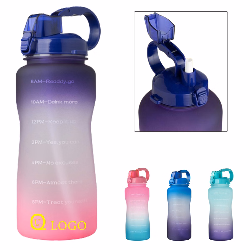 74.39Oz Time Mark Straw Water Bottle