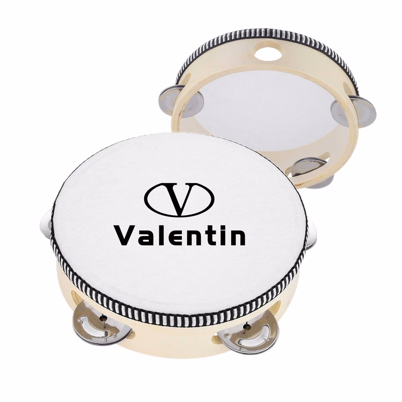 6" Hand Held Tambourine Drum