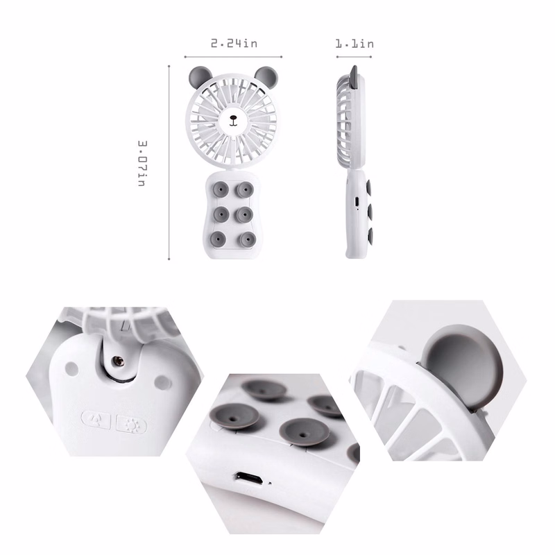 Desktop handheld portable fan