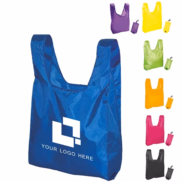 Rpet Folding Tote With a Pouch