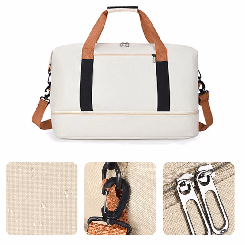 Oxford Gym Travel Bag with Shoe Compartment