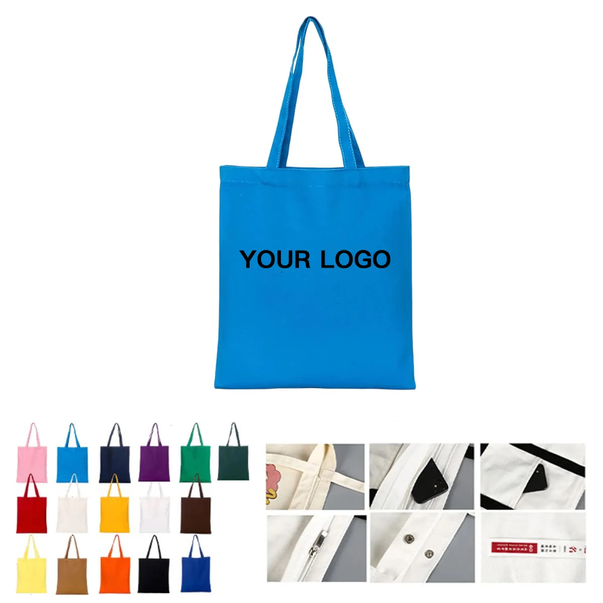 Sturdy Canvas Tote Bag with Dual Carry Handles 1