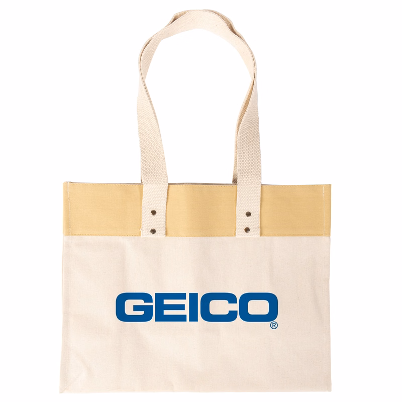 ACE USA Color Block Laminated Tote