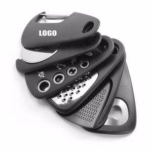 4 In 1 Foldable Utensil Set Knife Fork Spoon Bottle Opener With Carabiner