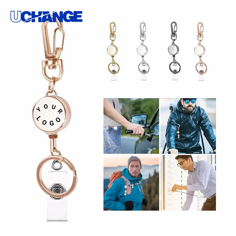 Travel Retractable Keychain with Metal Body Lightweight