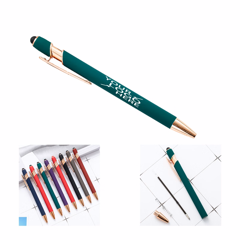 Rose Gold Aluminum Capacitive Tip Ballpen