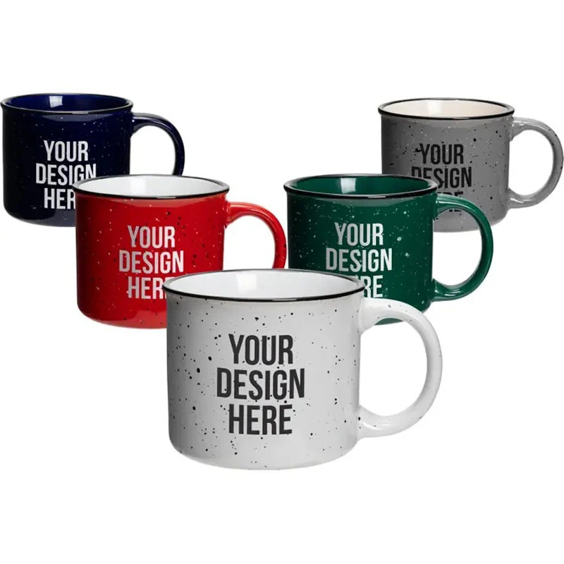 15Oz Speckled Classic Ceramic Campfire Coffee Mugs 1