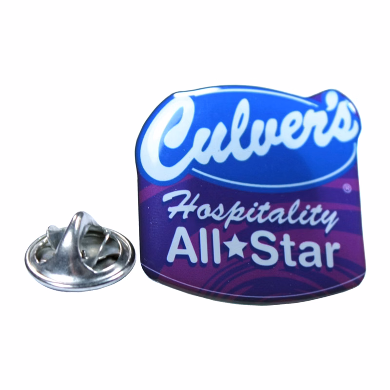 Lapel Pin / Pins with custom shape imprint from 3.1 - 4 Sq. In.
