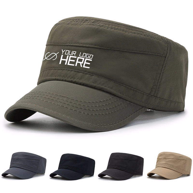 Adjustable Breathable Flat Top Cap