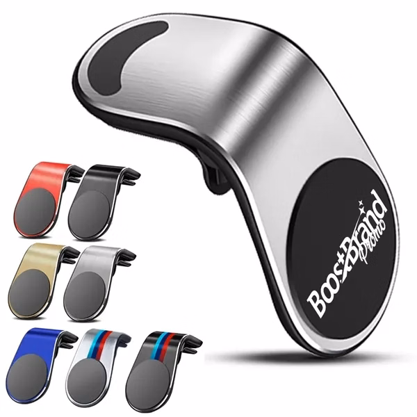 Custom Magnetic Car Air Vent Phone Holder with Adjustable Angle — Mobile Navigation Gear