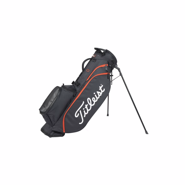 Titleist Players 4 Stand Bag - Black/Black/Red