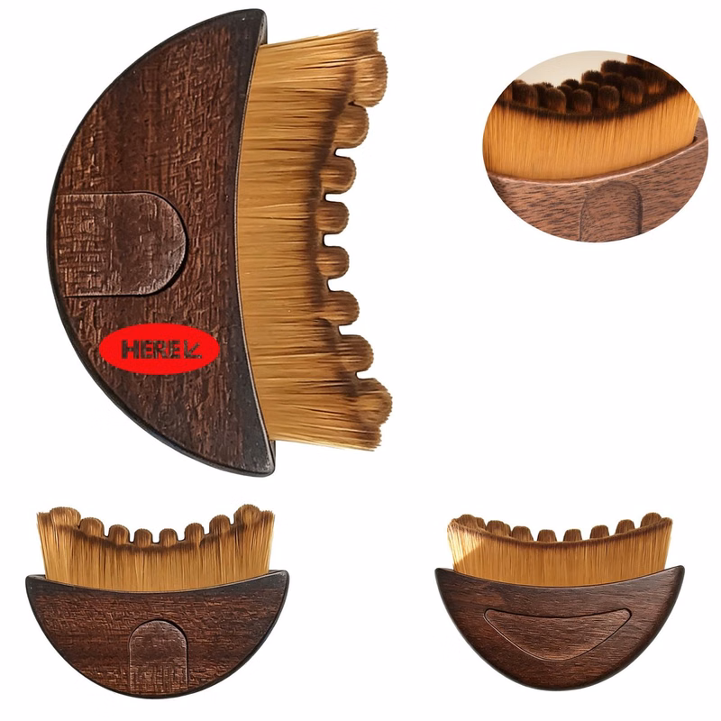 Walnut Wood Face Contour Brush