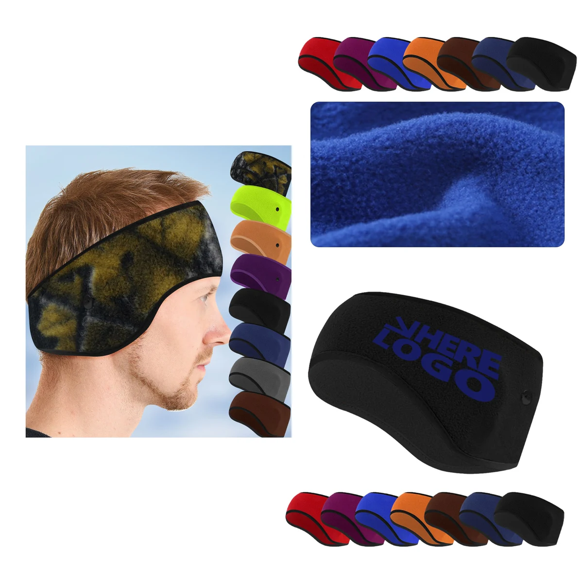 MOQ50 Winter Warm Fleece Hairband 1