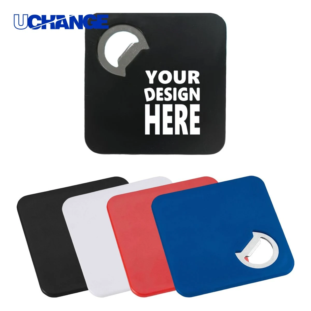 Portable Square Coaster Bottle Opener Tool 1